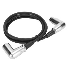 XLR Male to Female 3 Pin Sound Cable 4.9ft Silver Plated Right Angle Noiseless
