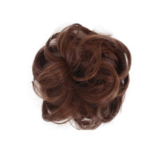 Hair Bun Extensions Synthetic Messy Bun Hair Piece Curly Scrunchie for Women Wedding Updo #29