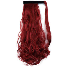 18 Inch Synthetic Wavy Clip In Ponytail Extension with Natural Texture and Instant Volume Boost 130# 30B