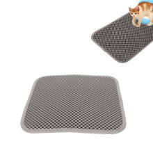 Katzenstreu-Matte 30x30cm Wasserdichte EVA-Matte Antirutsch Grau