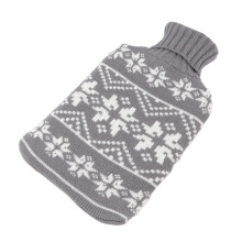 Large 2L Rubber Hot Water Bag with Wool Cover for Hands Heating