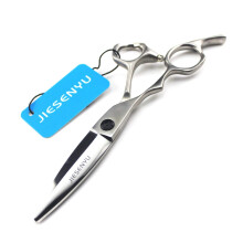 Professional Barber Scissors 6 Inch LeftHanded Purple Hair Cutting Set with Case and Cleaning Cloth