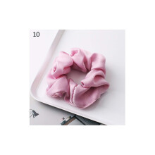 Silk Satin Scrunchies with Gentle Elastic Hold, Bright Solid Colors Hair Ties for Women