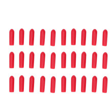 200 Stück Rote PVC Schraubverschlüsse, 5mm/0,2 Zoll Schutzhülle