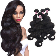 Brazilian Body Wave Virgin Hair 4 Bundles 100% Unprocessed Human Hair Extensions Natural Black