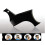 Beard Shaping Tool with Symmetric Line Guide, MultiEdge Beard Shaper Comb for Grooming, Black 5