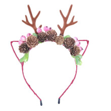 Christmas Antler Headband for Adults and Kids, Festive Reindeer Party Hairband with Elastic Fit