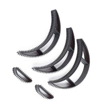 Black Hair Volumizing Inserts Set, Large for Instant Natural Crown Lift, Reusable 5PCS