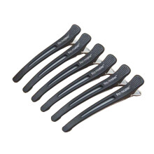 12 Pcs Black Hair Sectioning Clips with Secure Alligator Grip for Salon Styling and Home Use