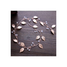 Bridal Tiara with Pearls and Rhinestones Gold Crown for Bride Wedding Hair Accessories TS003
