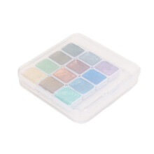 Set di colori ad acqua glitterati metallici ecocompatibili per arte e nail art