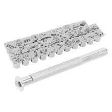 Stainless Steel Leather Stamping Tools for DIY Crafts, Pattern Punch