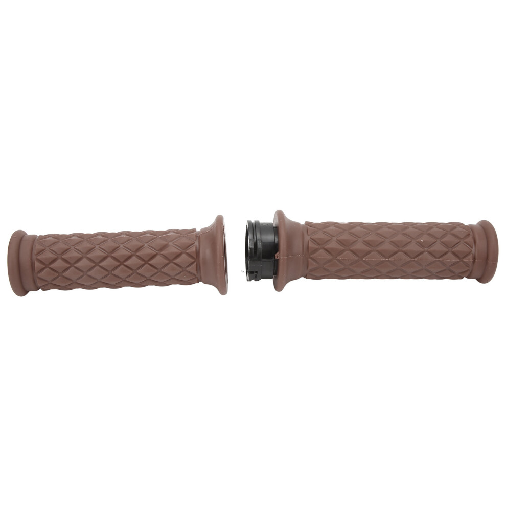 25Mm Motorcycle Grip Pair Anti Slip Brown 7340572114051