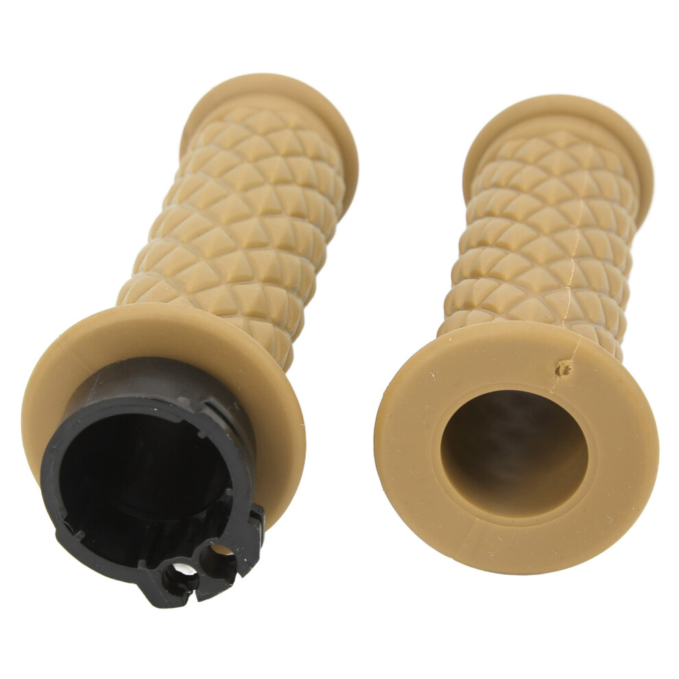 Motorcycle Handle Grip 25Mm Abs Silicone Universal Throttle Replacement Yellow 4041389979538