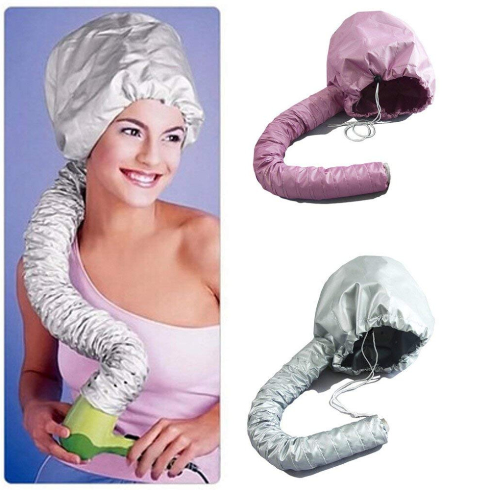 Hair Dryer Hood Cap for Deep Conditioning Boost with Flexible Hose and Even Heat Distribution