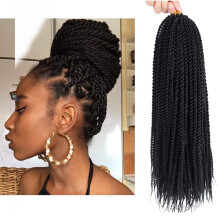 Senegalese Twist Crochet Hair 6 Packs 22 Inch Ombre Braids Lightweight Synthetic Extensions