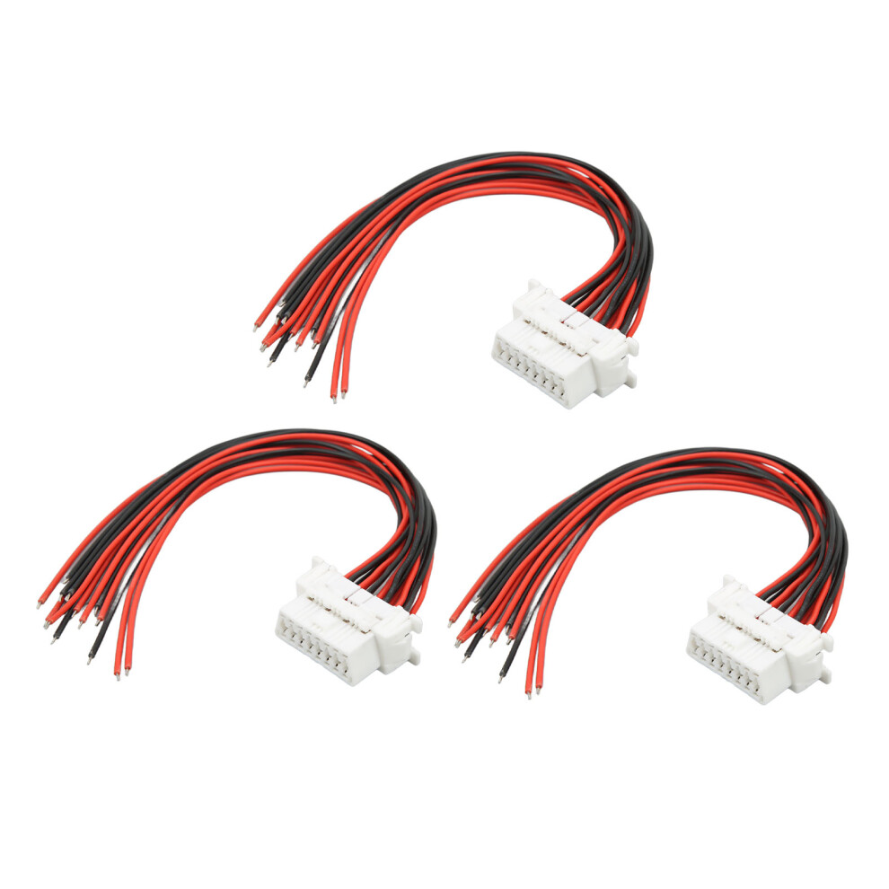 3Pcs 30Cm Obd2 Extension Cable 16 Pin Diagnostic Interface For Vehicles 4991389980037