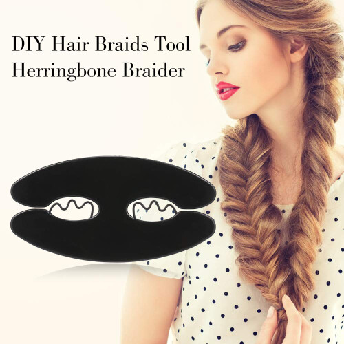 Hair Braiding Tool with Easy Styling for Beginners, Vintage Herringbone Braid Tool Compact Design 1