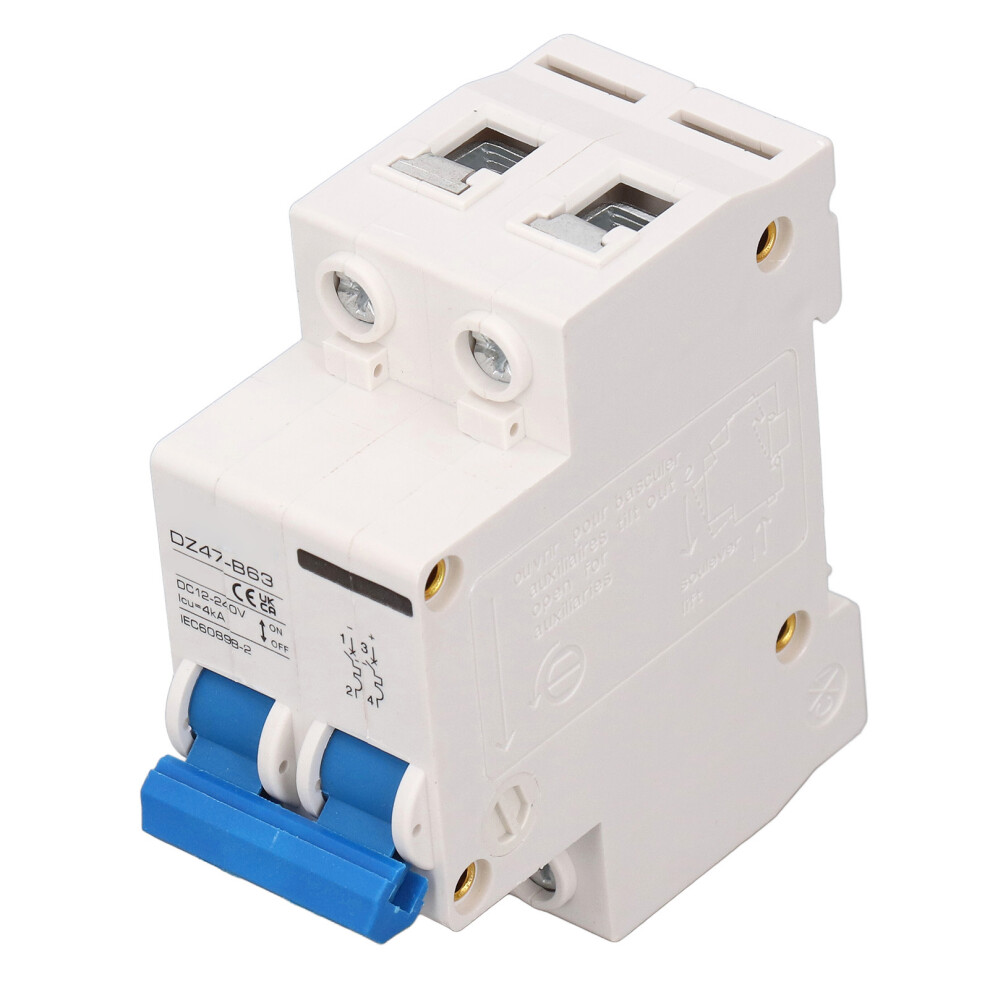 2P Dc Circuit Breaker 12-240V 4Ka Overload Protector, 20A, Abs 8741389980737