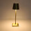 Rechargeable LED Touch Table Lamp 35cm Gold Dimmable WarmWhite 3