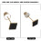 Rechargeable LED Touch Table Lamp 35cm Gold Dimmable WarmWhite 6