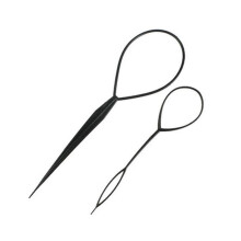 Hair Bun Maker and Topsy Tail Hair Tool Set for Quick Bun Styling, DIY Updo, Long or Short Hair