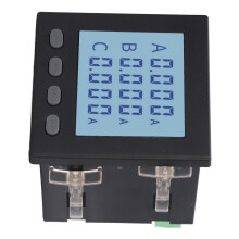 Multifunctional 3 Phase Power Meter AC220V, Black, 0.5% Accuracy