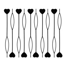 Hair Bead Loader Tool for Braids with Fast Bead Loading and Gentle Hair Handling, 16 Pack Black