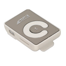 Compact MP3 Player with Back Clip 8GB Capacity White Perfect for School