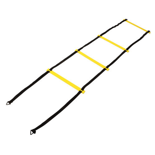 2PCS Agility Training Ladder PP/Nylon Yellow & Black, 42cm Step 2