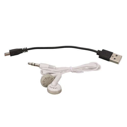 Compact MP3 Player with Back Clip 8GB Capacity White Perfect for School 2