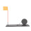 2pcs Ice Fishing Flag Marker Rod Automatic Float Portable for Winter 3