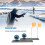 2pcs Ice Fishing Flag Marker Rod Automatic Float Portable for Winter 8