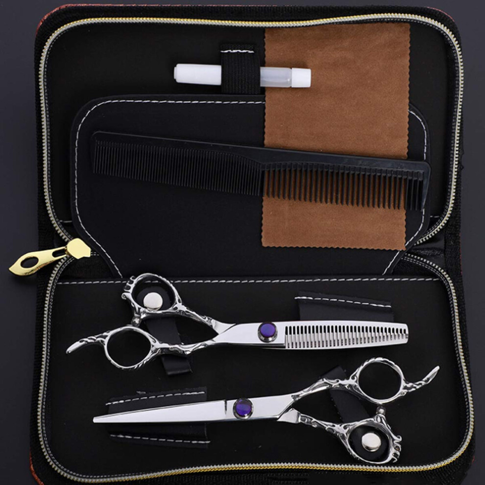 6.0 Inch Japanese 440C Hair Cutting Scissors with Precision Edge and Ergonomic Handle for Salon