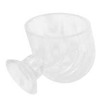 Transparent Aquarium Red Worm Feeder Cup, 3.8cm Diameter