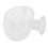 Transparent Aquarium Red Worm Feeder Cup, 3.8cm Diameter 2