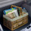 Foldable Medium Picnic Basket with Handle – 37.5x24x20cm, Beige Coffee 6