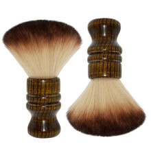 2pcs Barber Neck Duster Brush Set for Fast Face and Neck Cleaning, Soft Bamboo Hair Cleaner