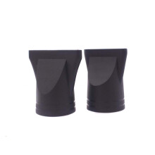 2pcs Black Plastic Hair Dryer Nozzle Concentrator Attachment Set for Precise Airflow and Frizz Control