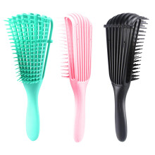 3 Pack Detangling Brush for Curly Hair 3a to 4c, Smooth Knot Removal, Wet Dry Use, Easy Clean