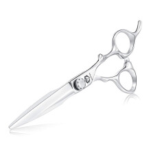 Professional Barber Scissors 6 Inch Japanese Stainless Steel Hair Cutting Shears with Offset Grip
