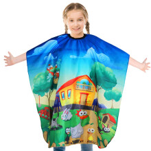 Kids Hair Cutting Cape AntiStatic Protection for Children Boys Girls 49.6 x 35 Inch Blue