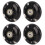 4 PCS 69mm Black PU Inline Skate Wheel Replacement for Rollerblades 1