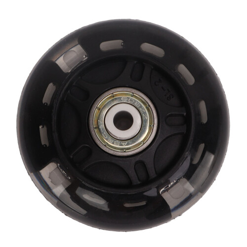 4 PCS 69mm Black PU Inline Skate Wheel Replacement for Rollerblades 2