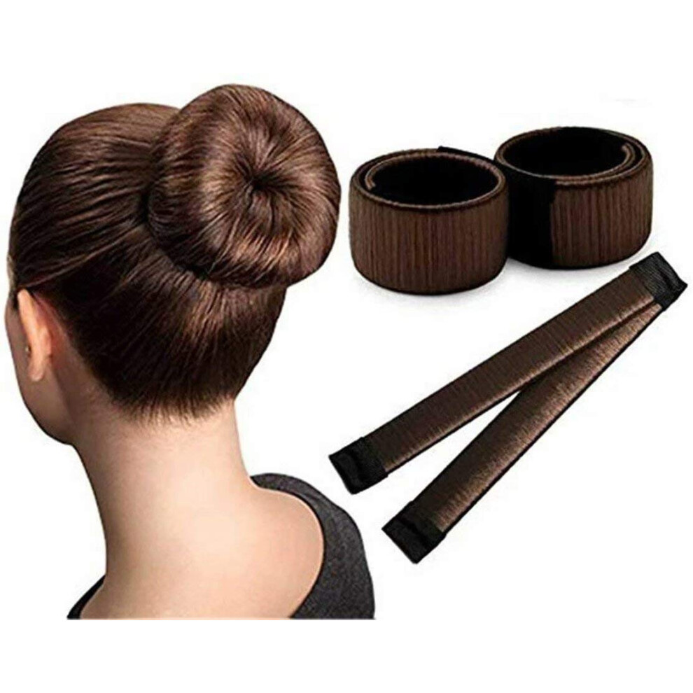 Unisex Hair Bun Maker For Women, Fast Styling Tool With Allday Hold, Lightweight Updo Accessory