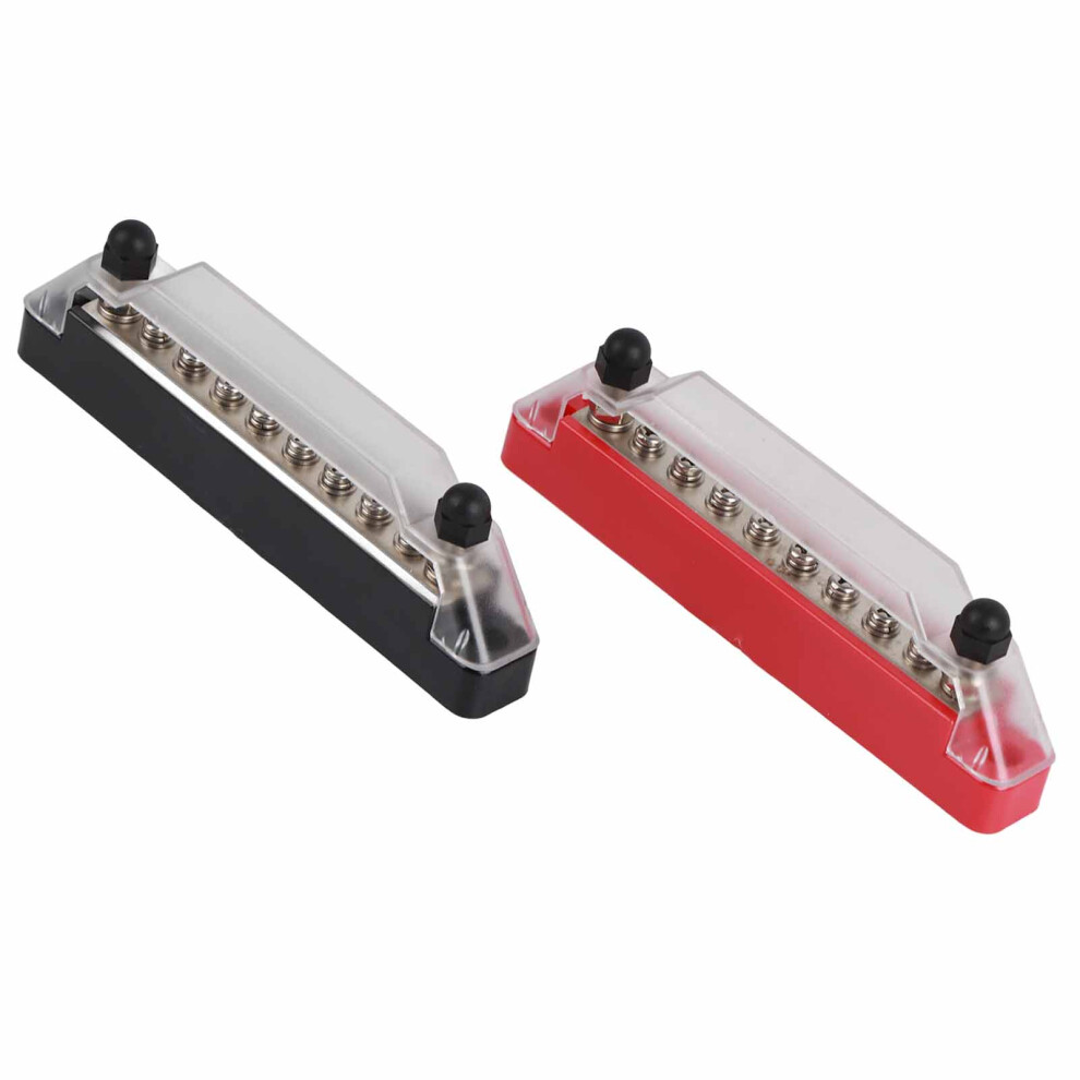 Car Rv 48V 150A 10 Terminal Bus Bar With 20 Terminals Stud M6x2 Screw M4x8 5041389984302