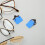 2Stk Blaue ABS Schießbrillen Patch Clip Schutz 3
