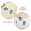 2Stk Blaue ABS Schießbrillen Patch Clip Schutz 4
