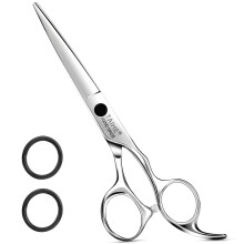 6.5 Inch Japanese Stainless Steel Hair Cutting Scissors – Professional Barber Shears with Ergonomic Grip for Salon and Home Use