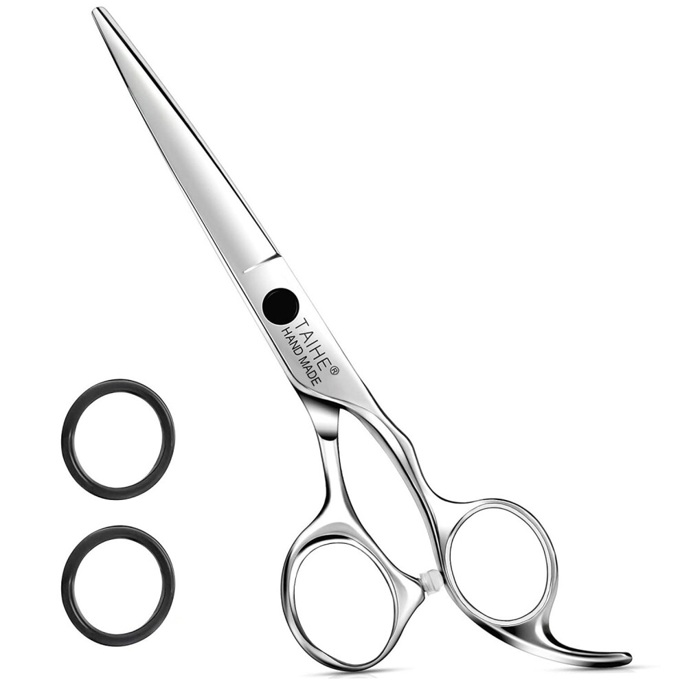 6.5 Inch Japanese Stainless Steel Hair Cutting Scissors â Professional Barber Shears with Ergonomic Grip for Salon and Home Use